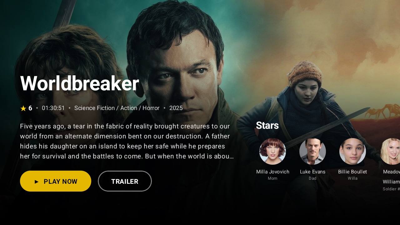 Movie Detail — Android Tablet